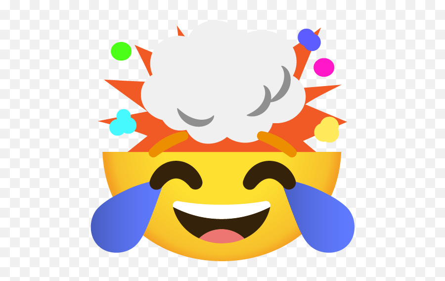 Joyblown - Exploding Head Parti Emoji,Mindblown Emoji