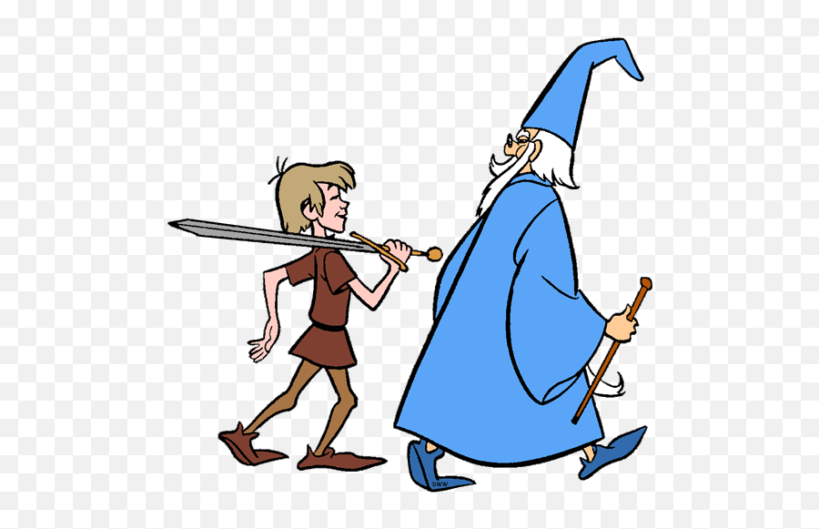 Merlin Disney - Fictional Character Emoji,Disney Sword In The Stone Emoji