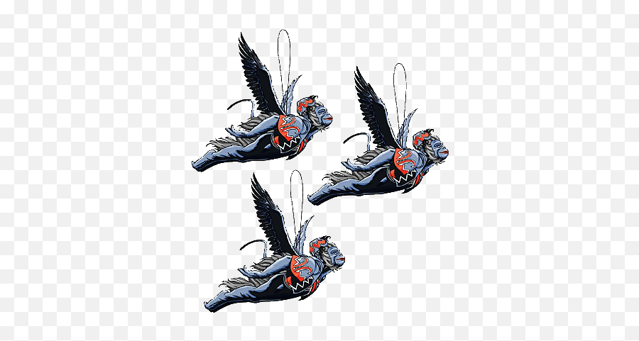 Winged Monkeys - Animated Flying Monkeys Wizard Of Oz Emoji,Mflying Money Emojis