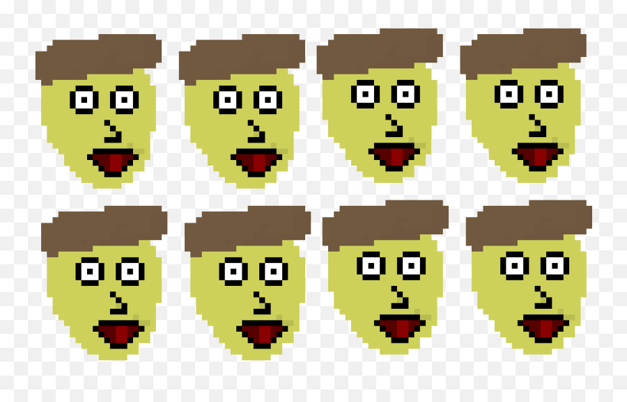 Pixel Art Gallery - Happy Emoji,E.e Emoticon