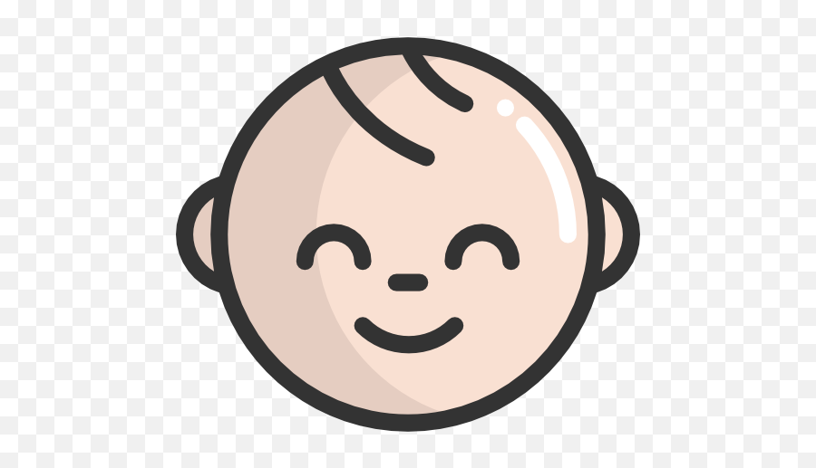Baby - Baby Head Vector Png Emoji,Baby Face Emoticon