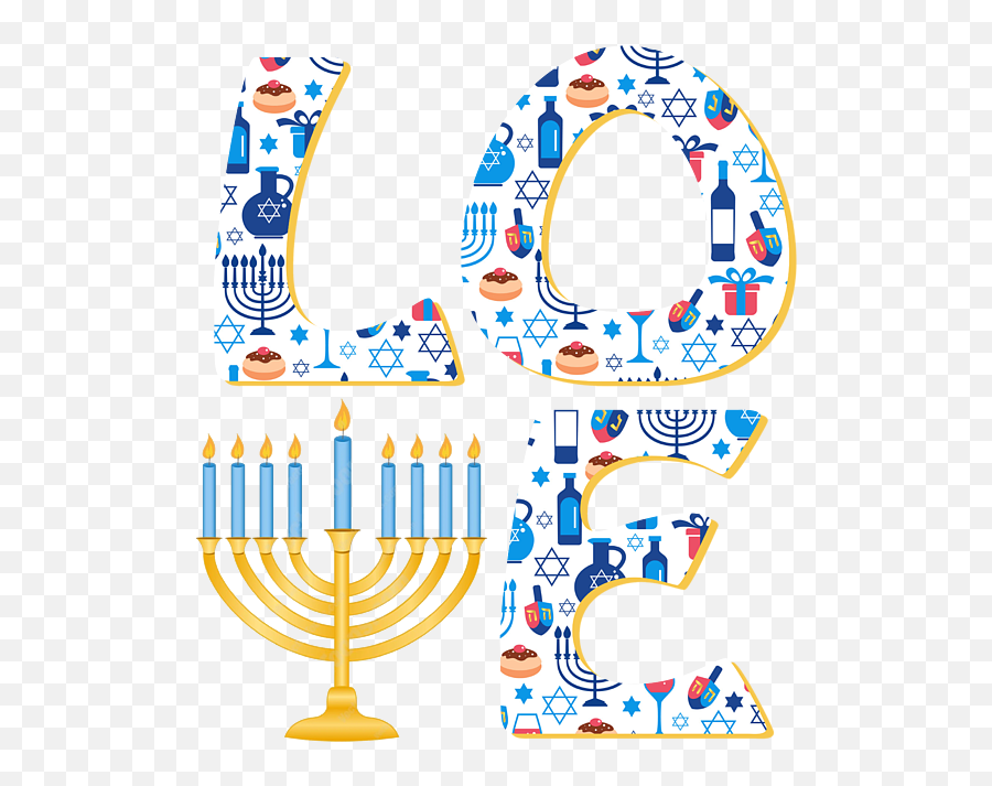 Love Hanukkah Gifts Jewish Ugly - Menorah Emoji,Hanukkah Emoticons For Twitter