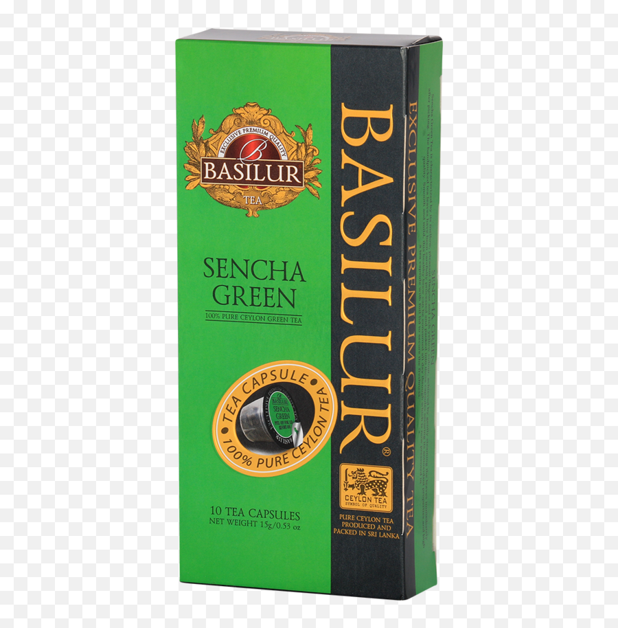 Basilur Tea - Sencha Green Product Label Emoji,Emotion Classic With Green Tea Extract