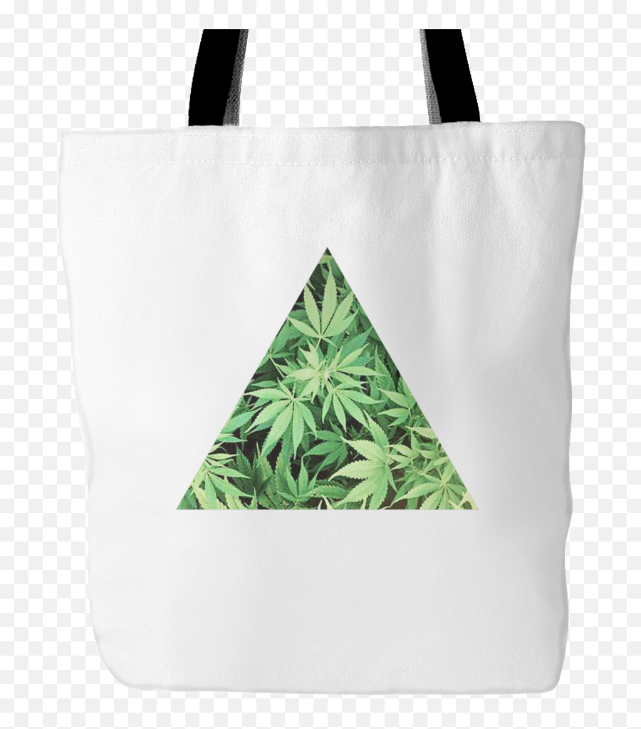 Dank Master Triangle Weed Tote Bag - Tote Bag Emoji,Is There A Weed Leaf Emoticon