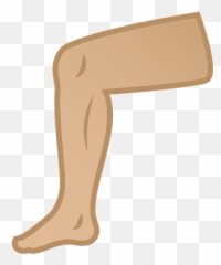 Leg Emoji With Medium - Light Skin Tone Meaning And Pictures Emoji Bein,Emojis Animados Png