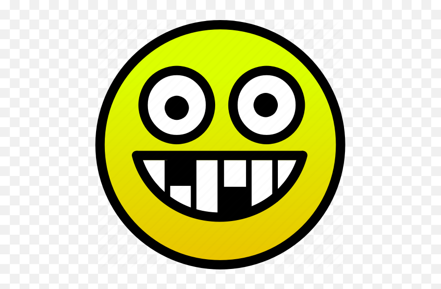 Broken Smile Teeth Icon - Happy Emoji,Missing Tooth Emoticon