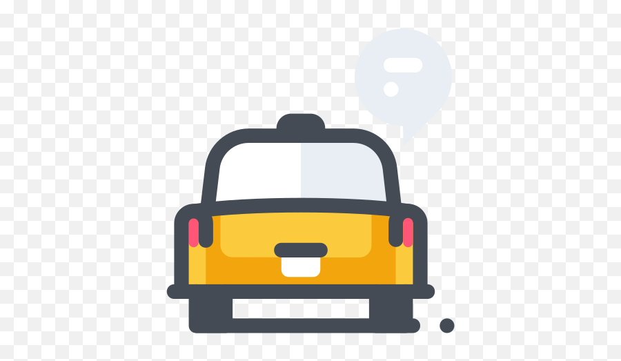 Taxi Speech Bubble Icon - Automotive Decal Emoji,Speech Balloon Emoji