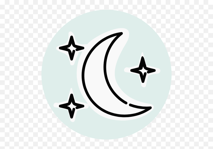 Basic Moon U0026 Stars Graphic - Moon And Stars Clip Art Free Dot Emoji,Ice Cream Emoticon Skype