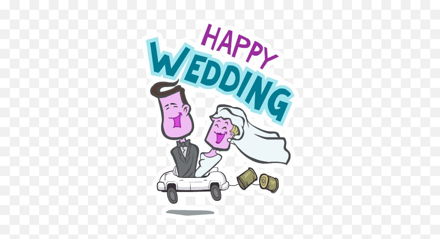 Happy Wedding Gif Images 2018 - Happy Wedding Animated Gif Emoji,Happy Anniversary Emoji Message