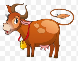 Cow With Bell Clipart - Animal Figure Emoji,Emoji 37 Bell
