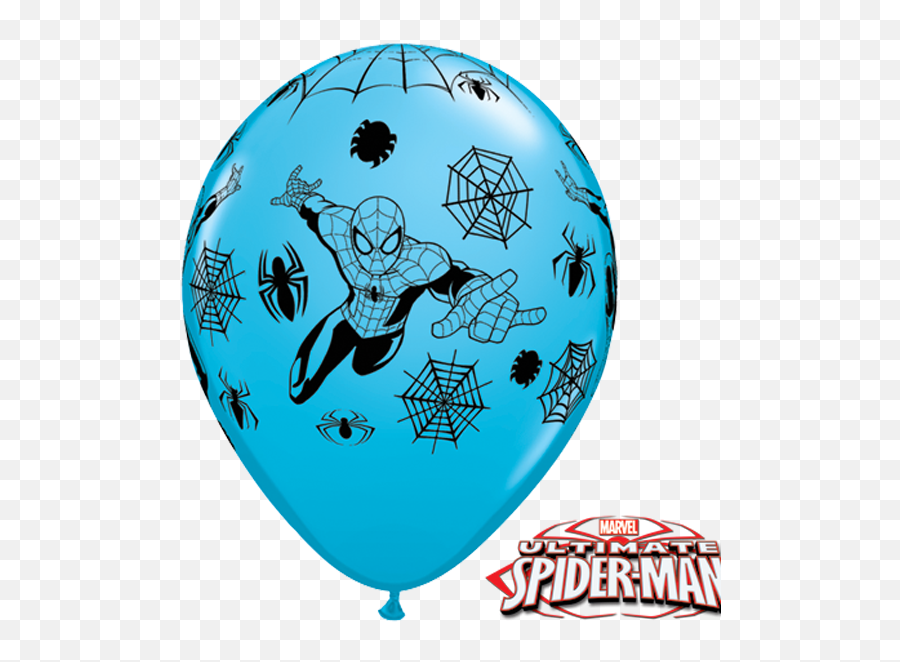 10 X 11 Marvelu0027s Spider - Man Assorted Qualatex Latex Ultimate Spider Man Emoji,Cowboy Emoji Man
