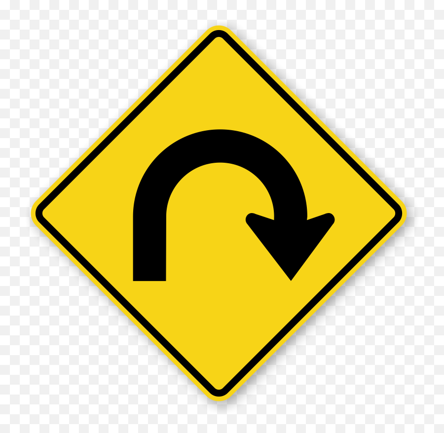 There Is Always A U - Hairpin Curve Sign Emoji,Uturn Emotion 3