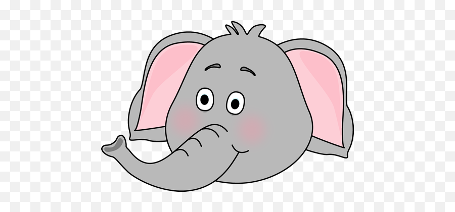 Clip Art Elephant Face - Clip Art Library Head Of Elephant Clipart Emoji,Elepahnt Model Emotion
