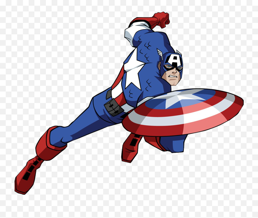 Download Americas Shield Comics - Clipart Captain America Cartoon Emoji,Captain America Emoticon Android