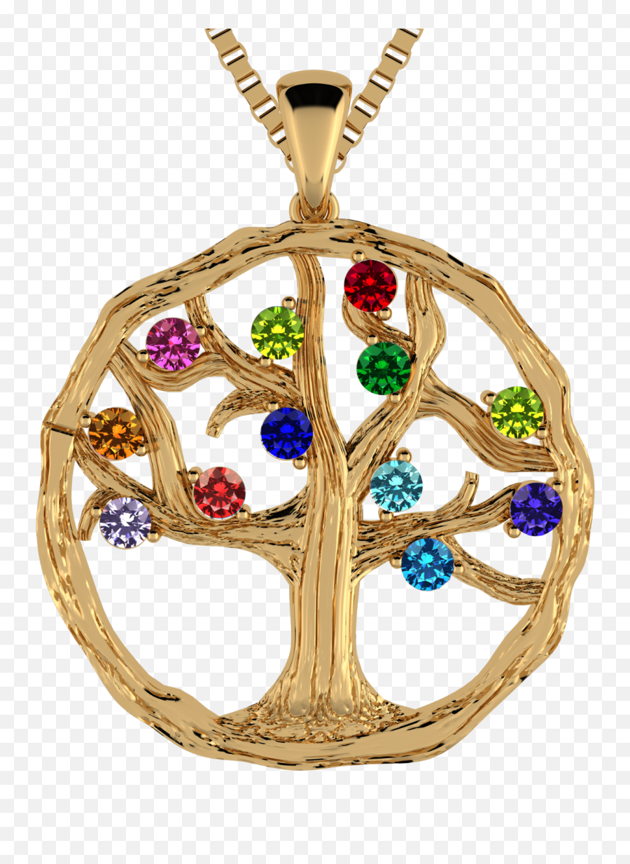 Nana Mothers Tree Of Life Birthstone - Gold Emoji,Emotions Cubic Zirconia 10k Gold Swirl Ring