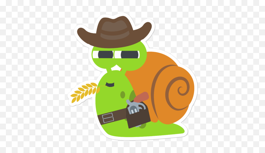 Cowboy Snaily Sticker - Fivem Snail Logo Emoji,Cowboy Emoji Discord