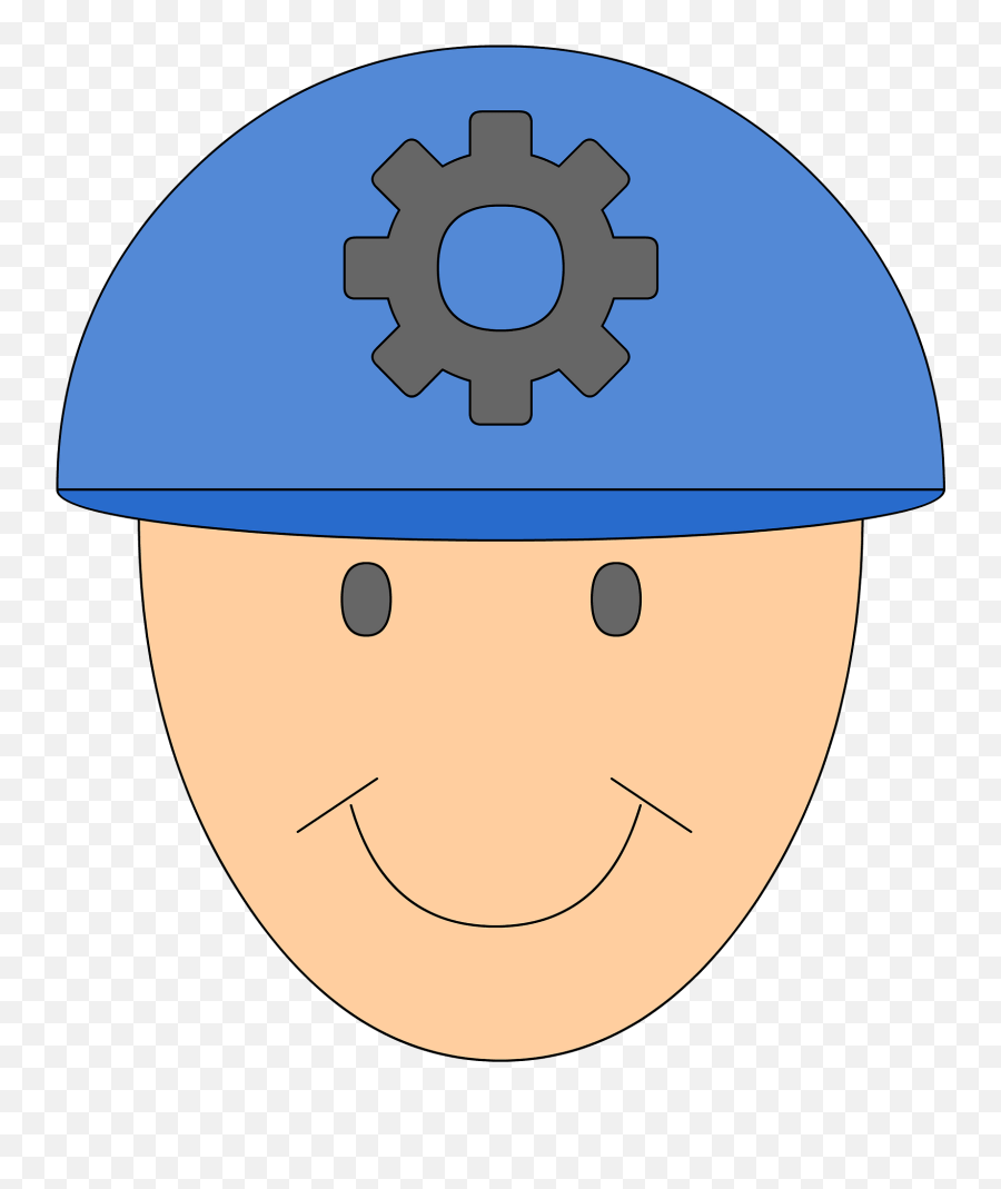 Engineer Face Clipart - Happy Emoji,Clown Face Emoticon -emoji
