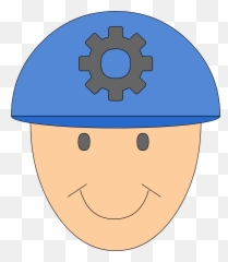 Engineer Face Clipart - Happy Emoji,Clown Face Emoticon -emoji