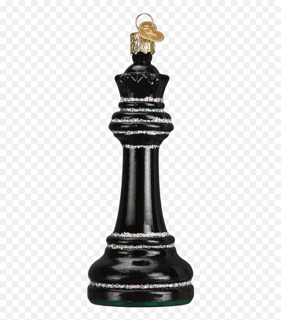 Old World Christmas Black Chess Piece Christmas Ornament - Chess Christmas Ornament Emoji,Christmas Emoji Pillows