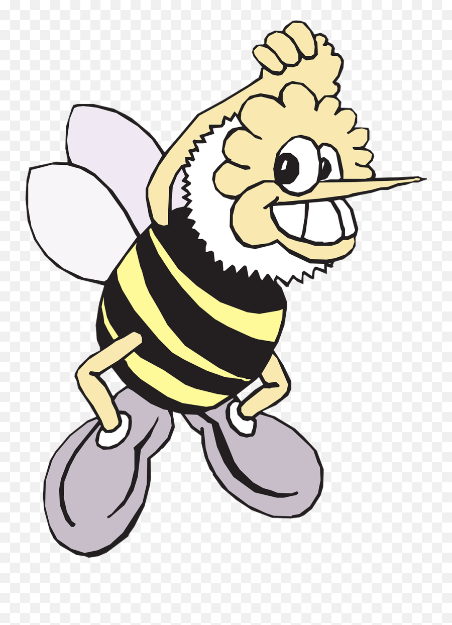 Download Free Photo Of Happybeewingsinsectsmile - From Animierte Bienen Emoji,Animated Emoticon Champion