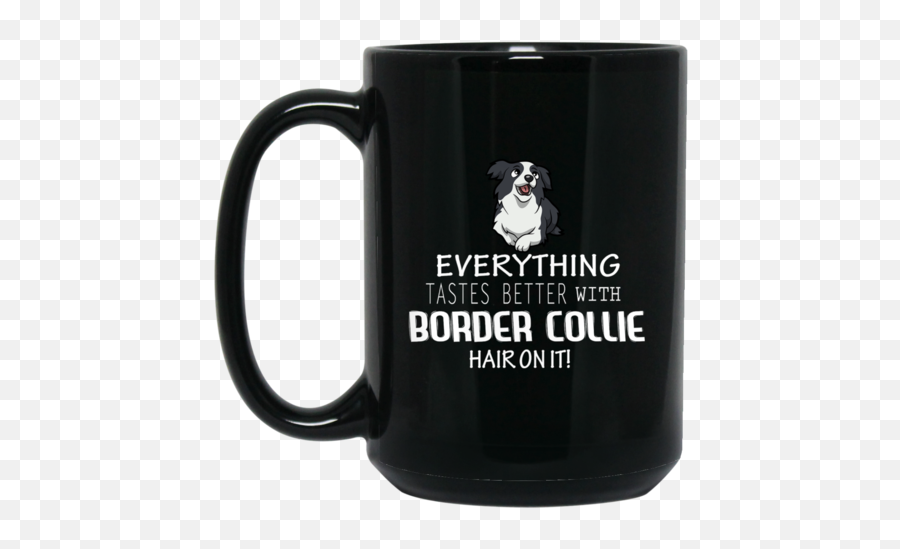 Border Collie Mug - Dog House Tees Magic Mug Emoji,Husky/border Collie Emoji