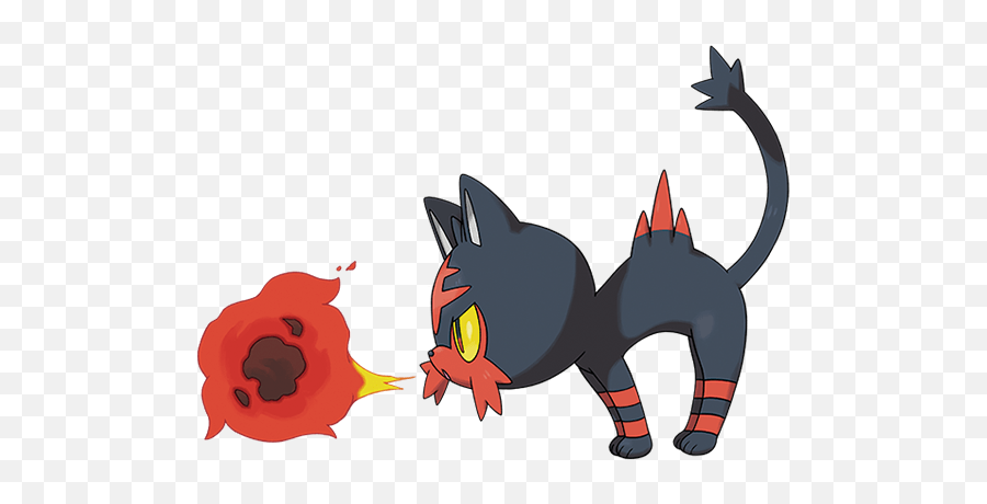 Team Litten Rowlet Wikia Fandom - Pokemon Litten Attack Emoji,Cat Emotions Illustration