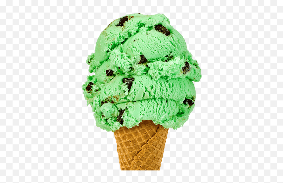 Mint Ice Cream Png Picture - Green Mint Chocolate Chip Ice Cream Cone Emoji,Ice Cream Mint Emojis