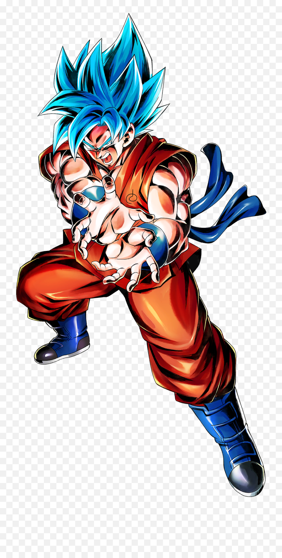 Goku Ssgss Kamehameha Stance Render - Ssbkk Goku Legends Emoji,Kamehameha Emojis