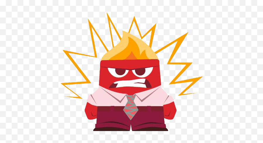 Anger - Inside Out Angry Clip Art Emoji,Positive Emotions Are To ___________ As Negative Emotions Are To _______