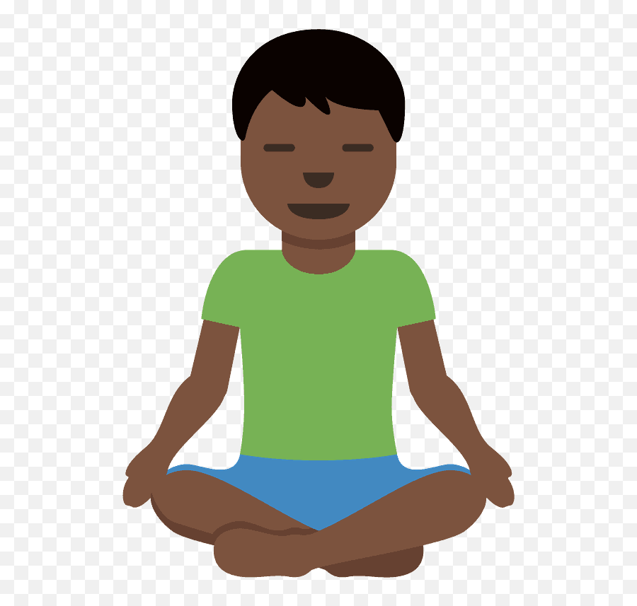 Dark Skin Tone - For Yoga Emoji,Meditation Emojis