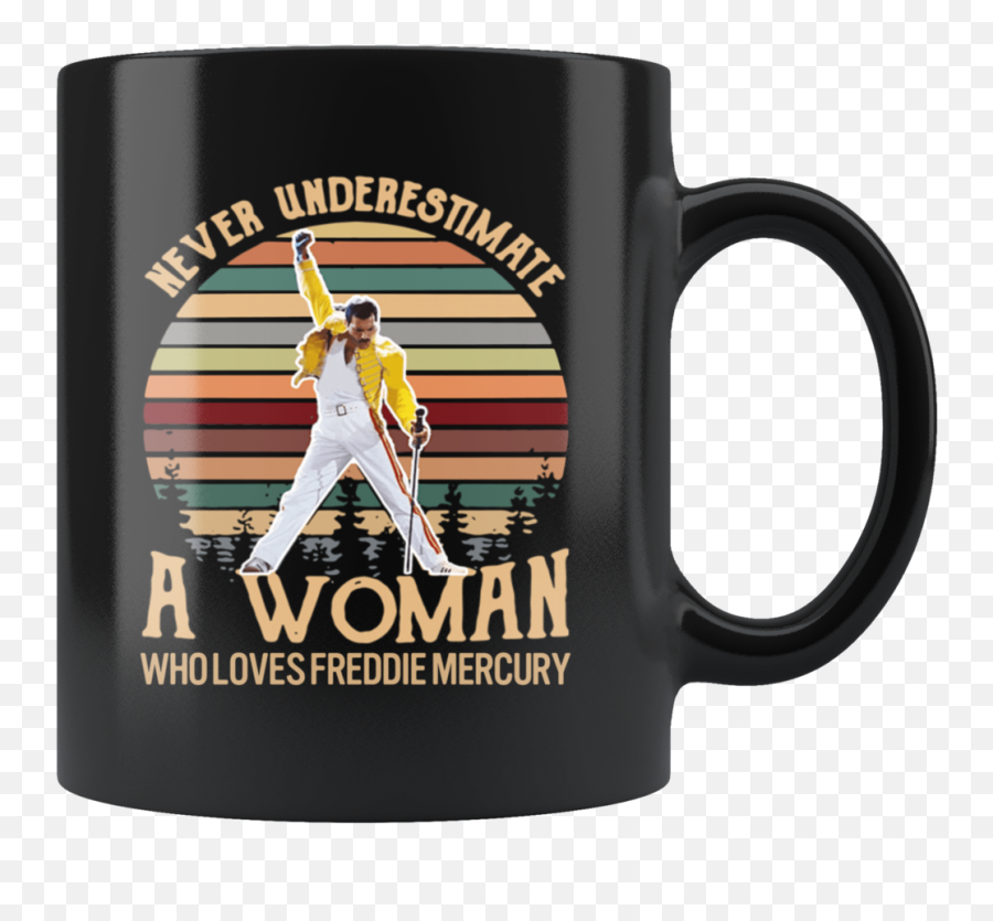Retro Sunset Never Underestimate A - Magic Mug Emoji,Freddie Mercury Emoticon Facebook