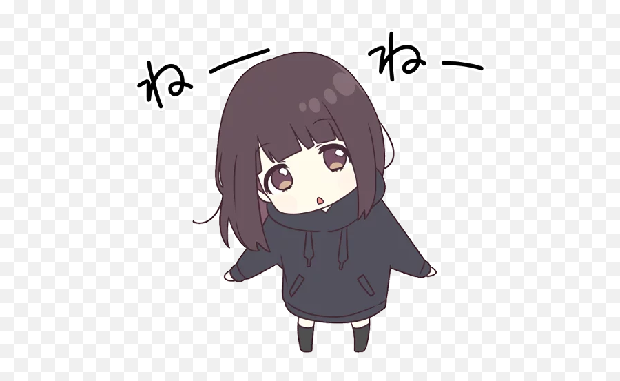 Menhera - Chan Sd Linestickers Telegram Anime Character Chibi Form Emoji,Chibu Emotions
