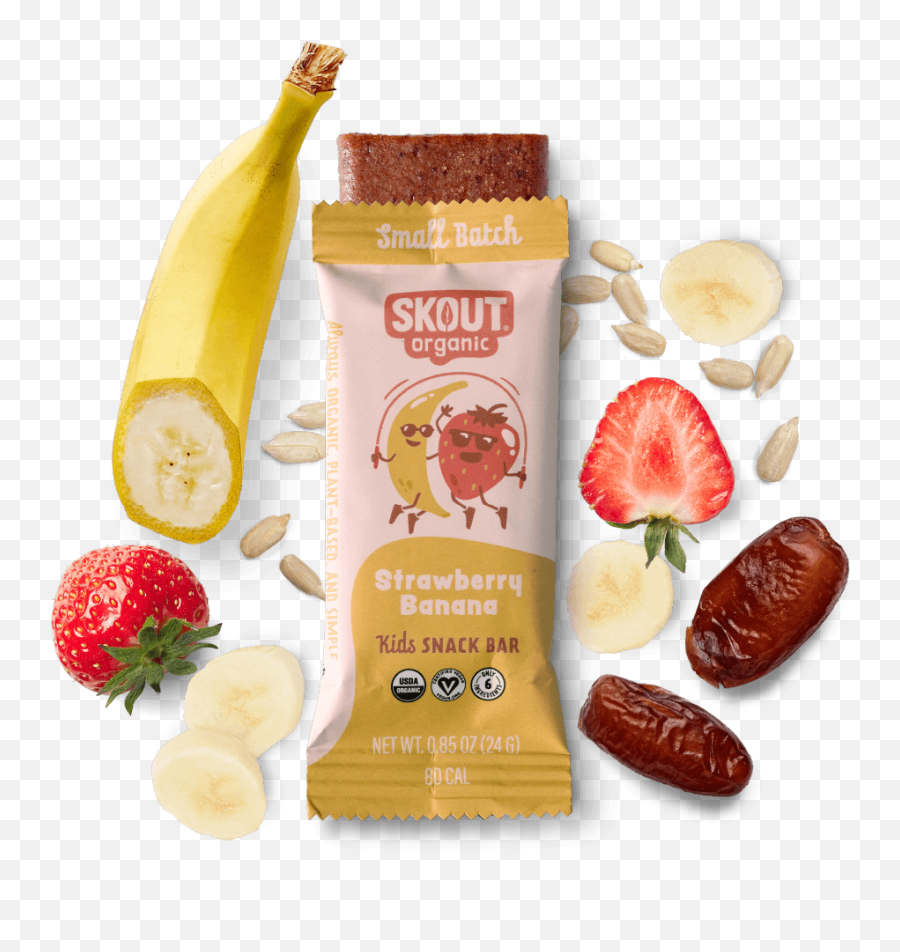 Skout Organic Real Food Bar For Kids - Superfood Emoji,Peanut Butter And Banana Emoticon