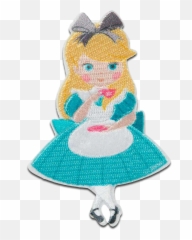 Wonderland Alice Dress - Glitter Emoji,Alice In Wonderland Emojis