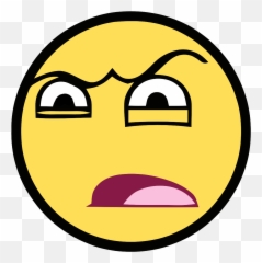 Download Wtf - Awesome Face Full Size Png Image Pngkit Emoji,Stare Face Emoticon