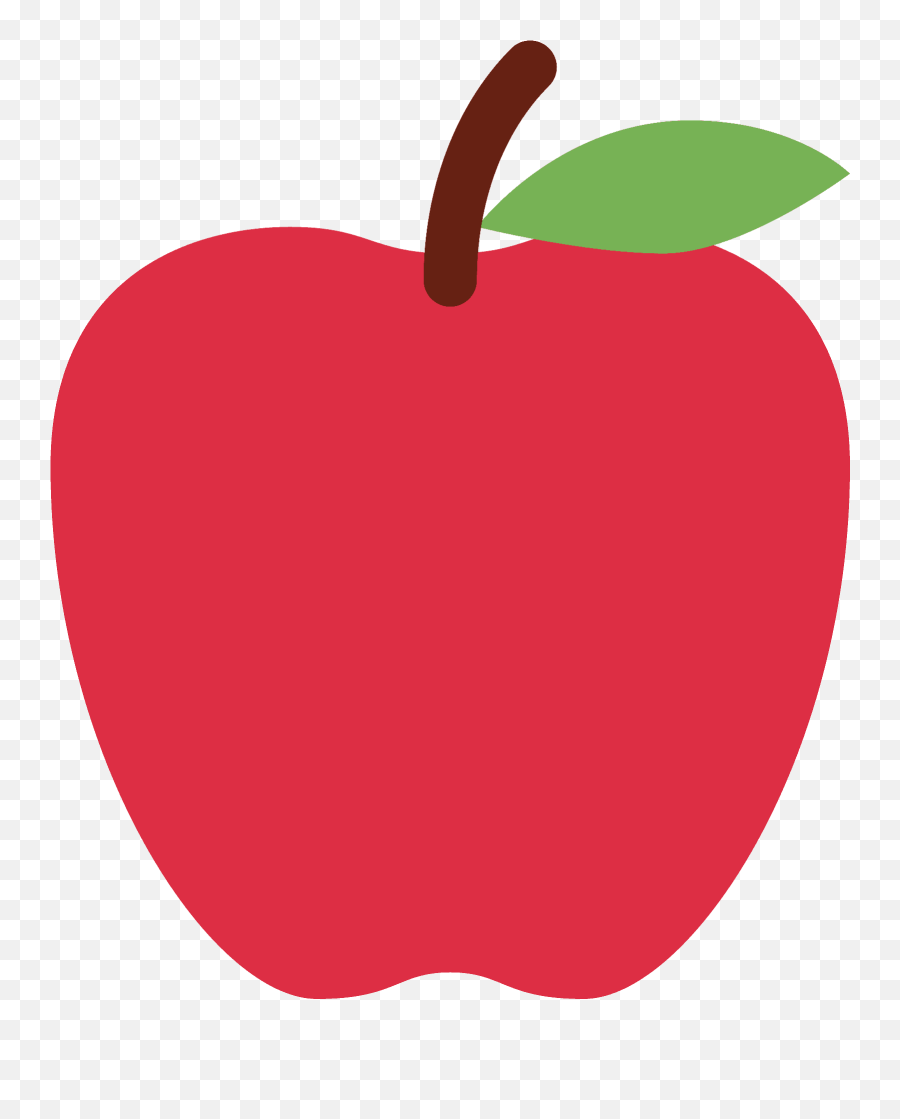 Red Apple Emoji - Free Apple Clip Art,Red Emojis