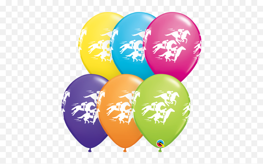 Pioneer Balloon Company Smile Face Rainbow Assorted Latex Emoji,Racehorse Emoticon