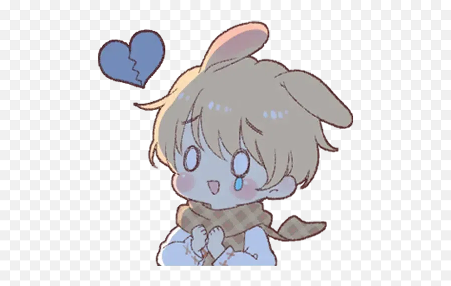 Bunny Boy 2 Sticker Pack - Stickers Cloud Emoji,Bunny Anime Emojis