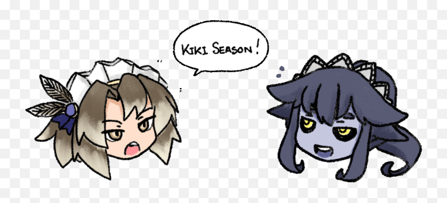 Kiki Season Shog Season Monster Girl Encyclopedia Know Emoji,???? ???????, ???????? Kiki Emoticon