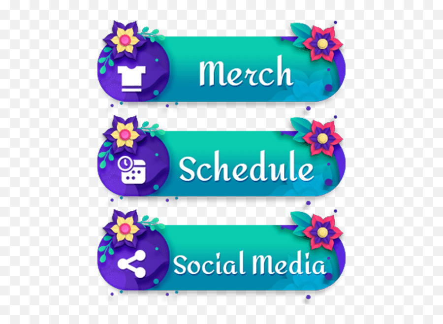 Spring Vibe Twitch Stream Panels Emoji,How To Make A Twitch Emoticon Panel