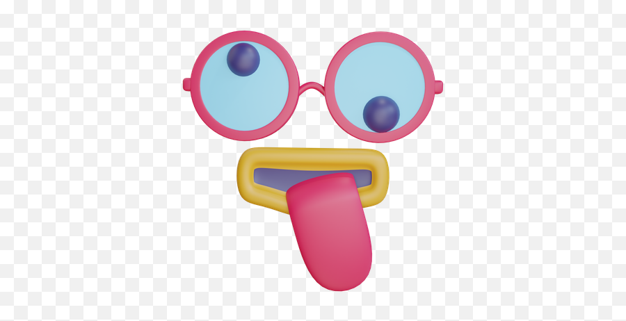 Tongue Out Face Emoji Icon - Download In Colored Outline Style,Nerd Emoji Meme