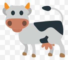 Cow Emoji Clipart - Emoji Vaca,Cow Face Emoji