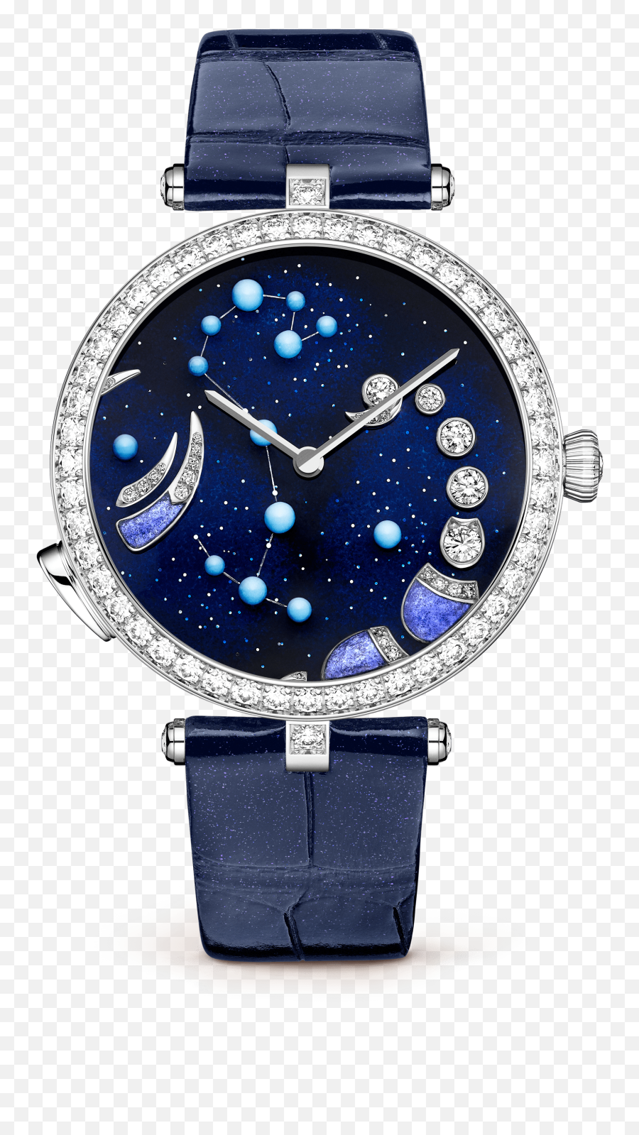 Lady Arpels Zodiac Lumineux Scorpio - Van Cleef Blue Watch Emoji,Scorpio Woman Emotions