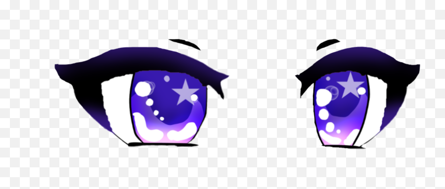 Starry Galaxy Gacha Eyes Sticker - Gacha Eyes Transparent Background Emoji,Starry Eyes Emoji