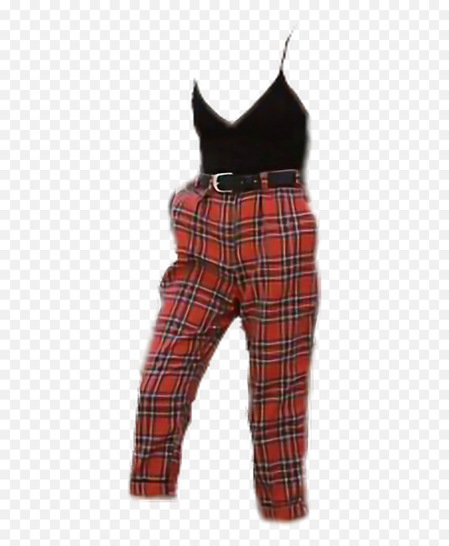 Cute Red Plaid Pants Bottoms Grunge - Bermuda Shorts Emoji,Emoji Pajama Bottoms