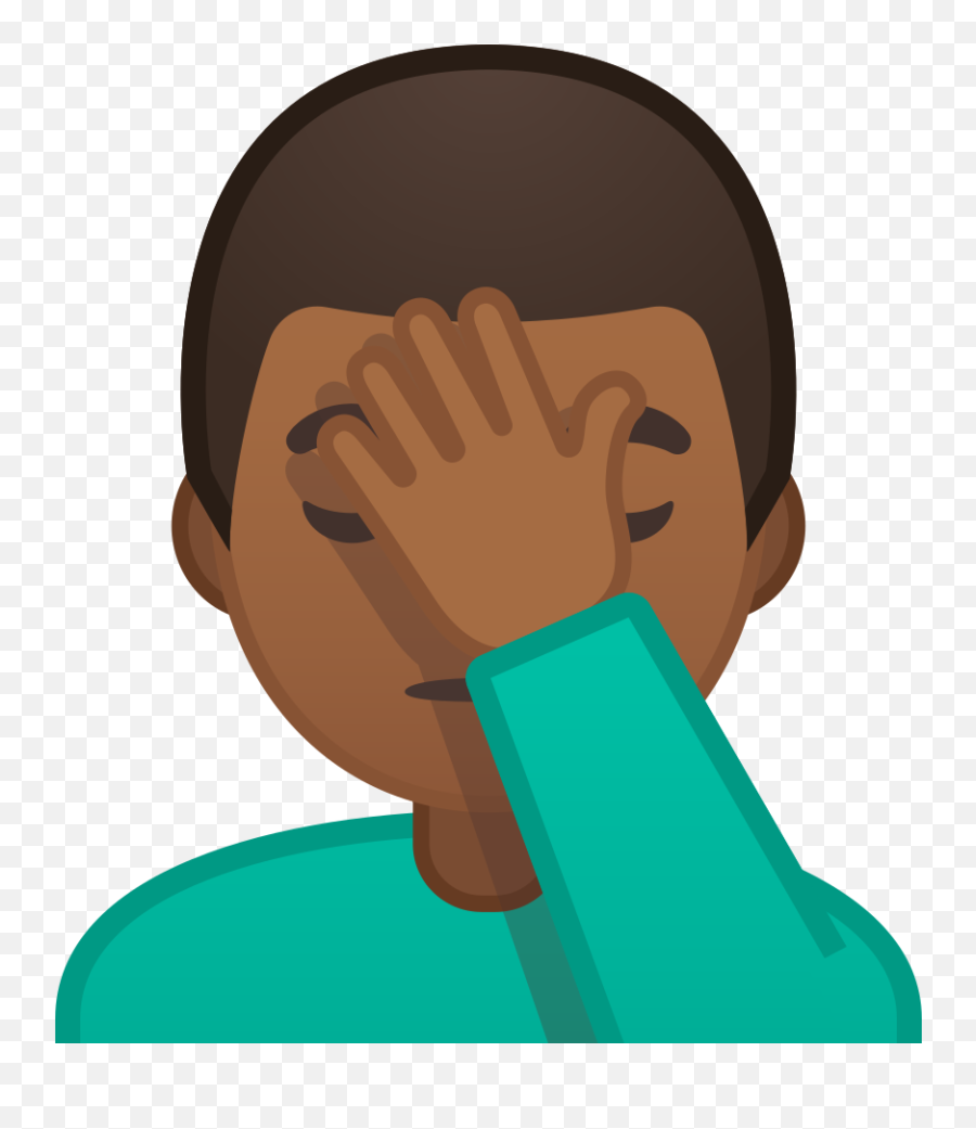 Medium - Man Face Palm Emoji,Facepalm Emoji