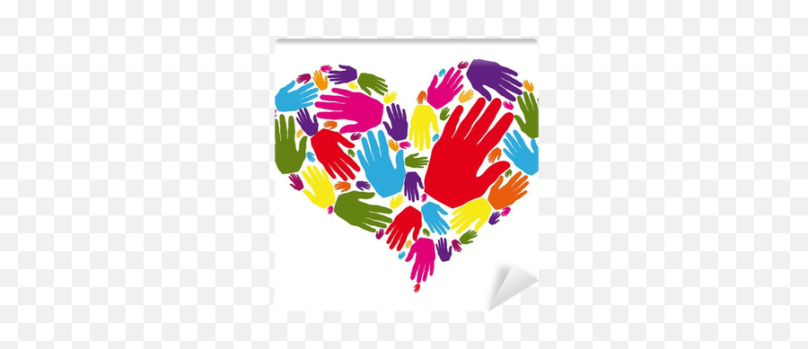 Corazón De Manos Wall Mural U2022 Pixers U2022 We Live To Change - Autism Pride Day Poster Emoji,Emoticon Manos