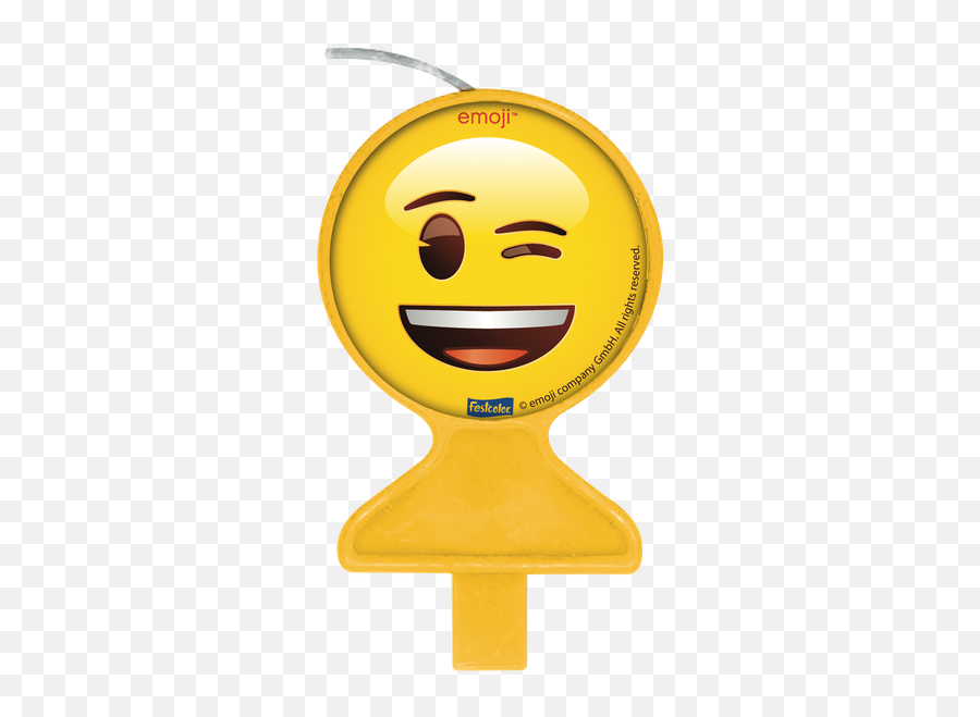 Festcolor Vela Plana Emoji 1un - Birthday Candle,Pantera Emoji