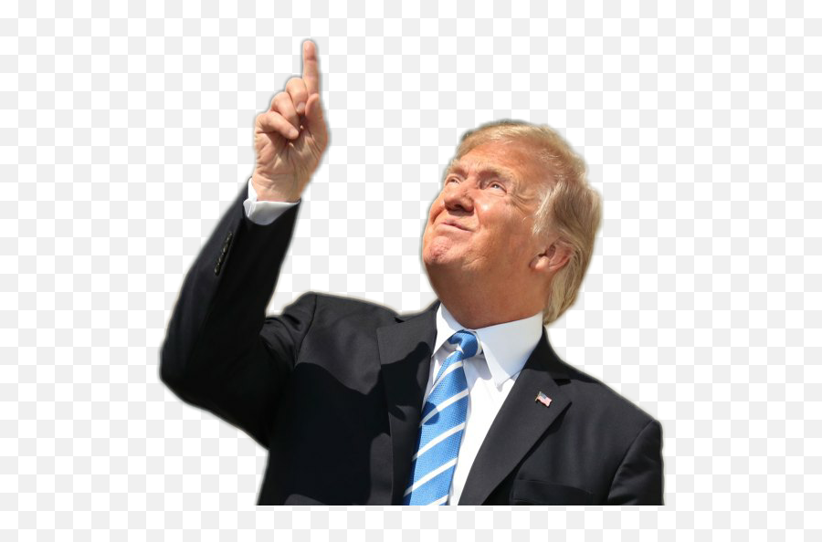 The Most Edited - Trump Pointing Transparent Emoji,Emoticons Hiden