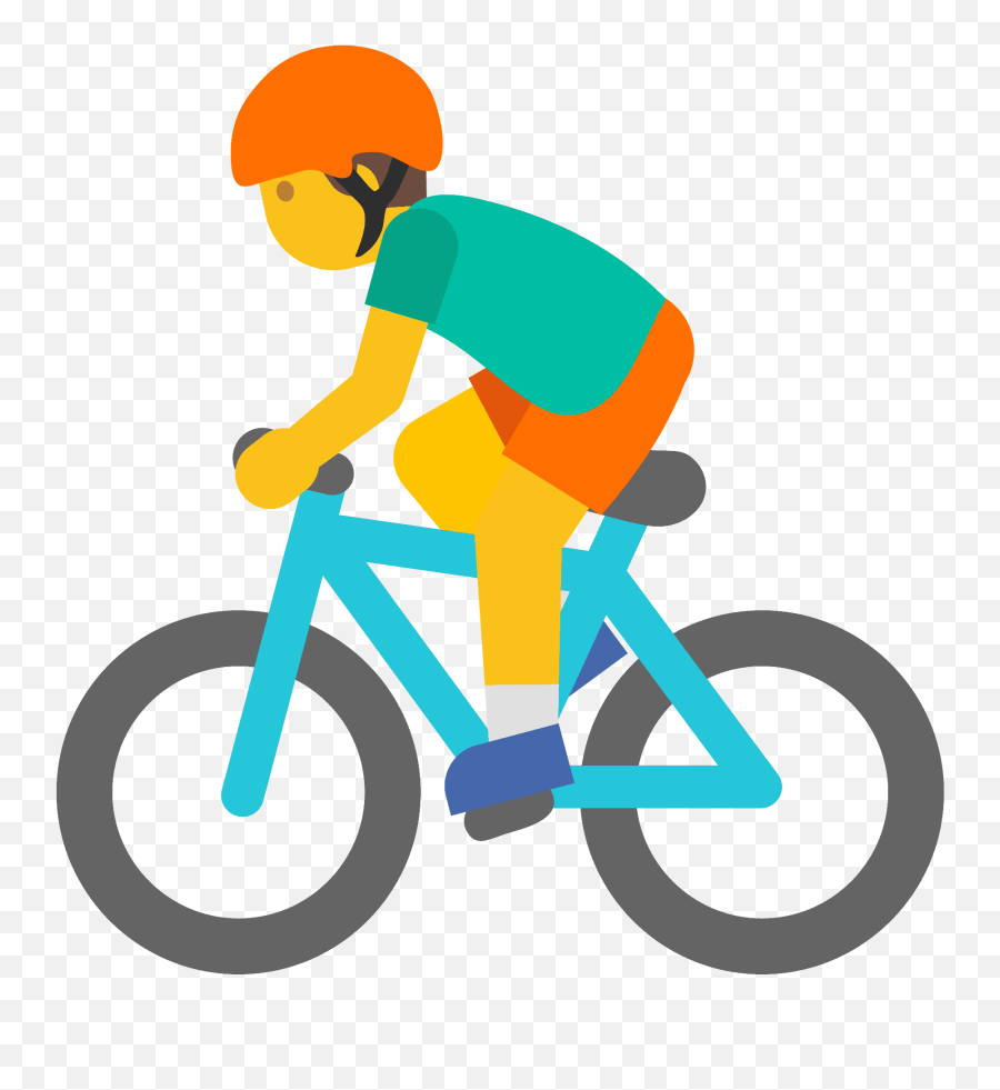 Cycling Clipart Emoji Cycling Emoji Transparent Free For - Emoji Bicicleta,Blue B Emoji